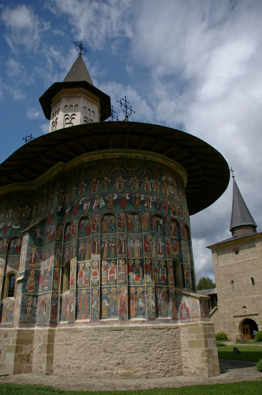 Detaliu al picturii exterioare de la Sucevița
